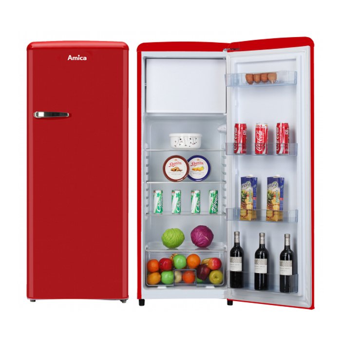 Réfrigérateur 1 porte Amica Rouge AR5222R